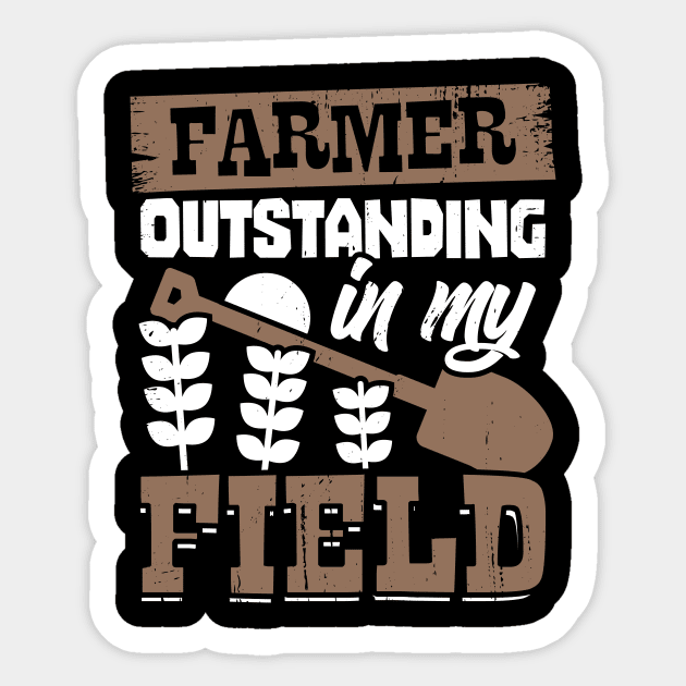 Farmer Outstanding In My Field Farm Owner Gift Sticker by Dolde08